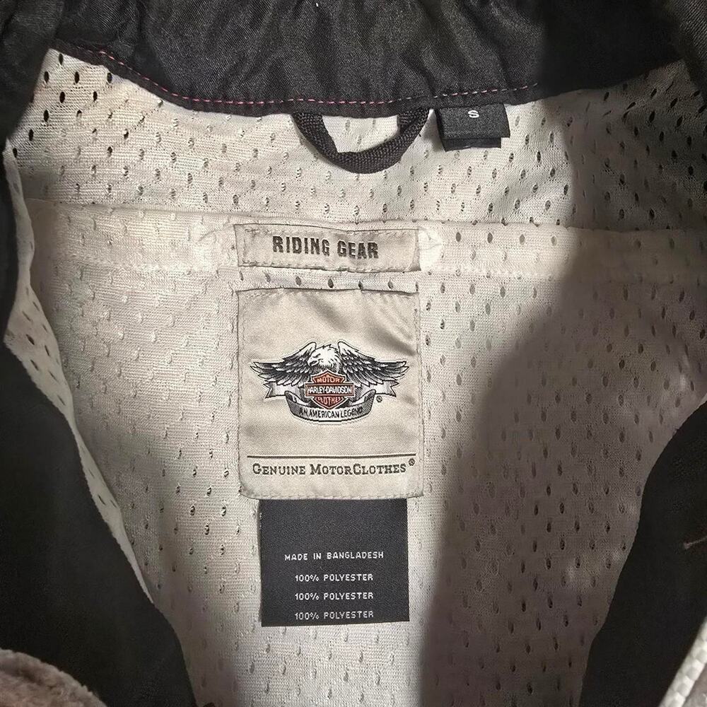 Vintage Womans Harley Davidson Riding Jacket Size Small - Picture 4 of 4